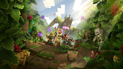 Minecraft Dungeons First Dlc Jungle Awakens Officially Revealed