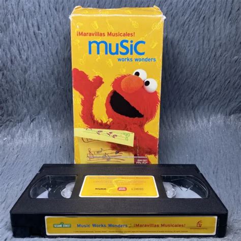 Sesame Street Maravillas Musicales Music Works Wonders Vhs Tape Spanish