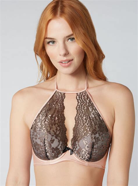 Annie Lace Halterneck Bra Boux Avenue