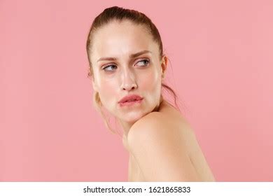 Close Blonde Half Naked Woman S Stock Photo Shutterstock