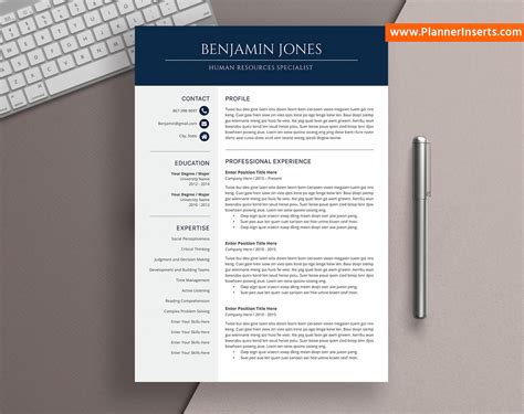 Able to juggle multiple clients and projects. Best Selling CV Template Word, Professional and Simple ...