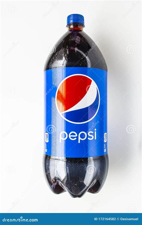 Pepsi Soda Two Liter Bottle Carbonated Soft Drink Editorial