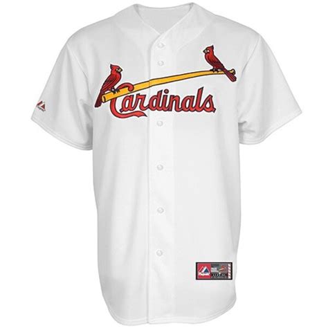 Majestic St Louis Cardinals White Replica Baseball Jersey