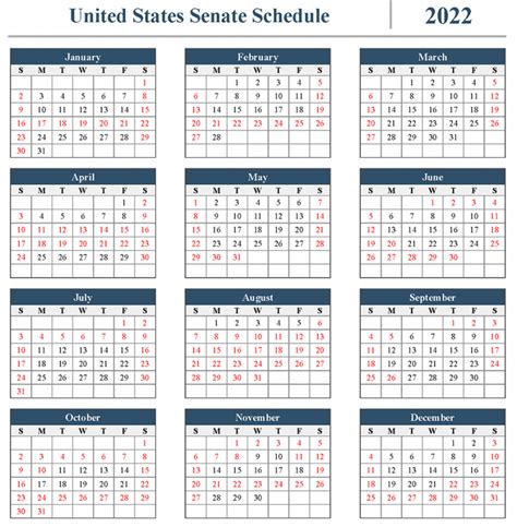 Senate Schedule United States Senate Periodical Press Gallery