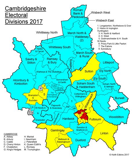 Cambridgeshire County Council Election Results 2017