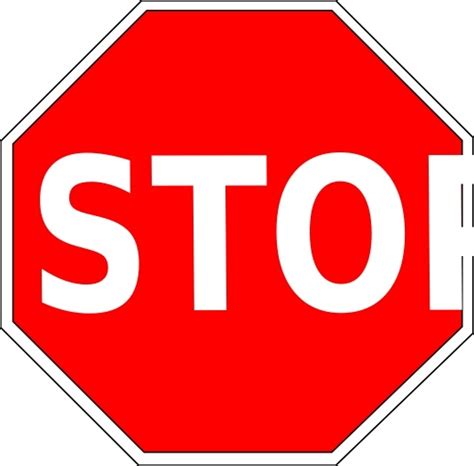 Stop Sign Clip Art Free Vector In Open Office Drawing Svg