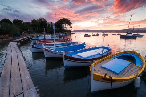 Wallpaper Landscape Boat Sunset Sea Bay Reflection Vehicle