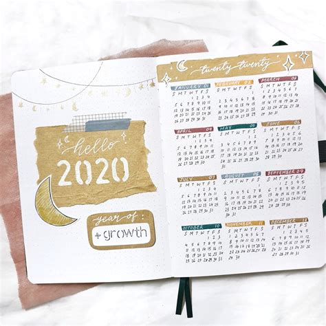 How To: Yearly Calendar In Your Bullet Journal + Printable! - Archer and Olive
