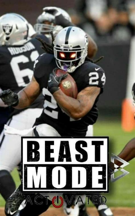 Beast Mode Is Full Effect On The Raiders O Oakland Raiders Logo