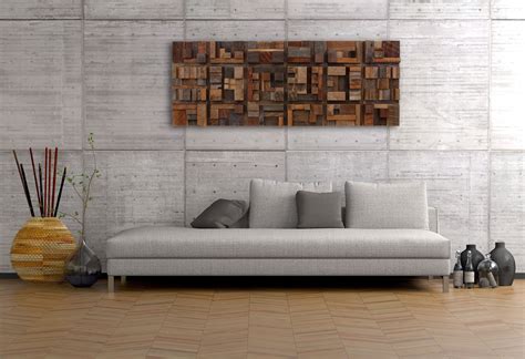 Handmade Wood Wall Art Of Geometric Shapes Reclaimed Barnwood By