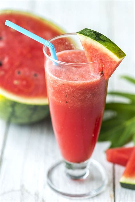 Healthy Watermelon Shake Summer Recipe Free Image By
