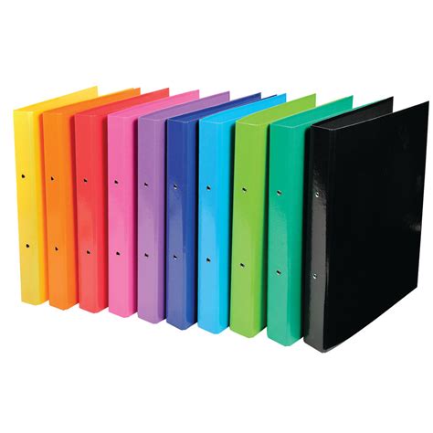 Iderama A4 Ring Binder 2 Ring 30mm Assorted 10 Pack 54929e