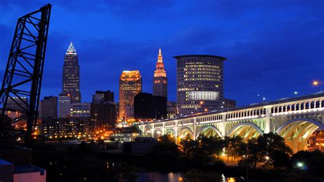 Cleveland Skyline Wallpaper Wallpapersafari
