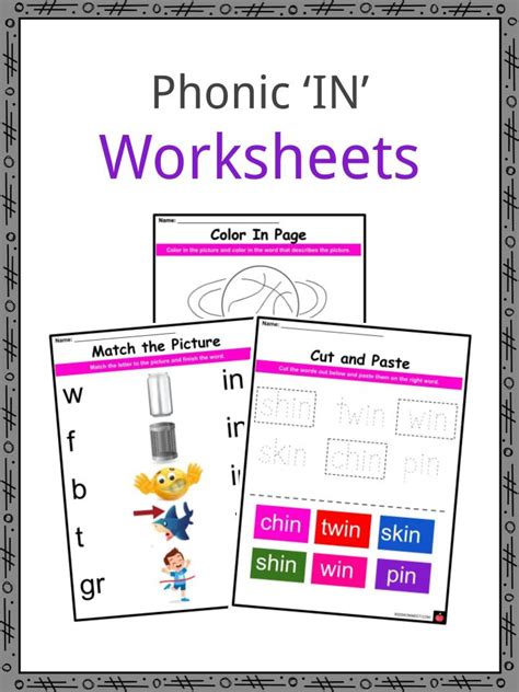 Phonics In Sounds Worksheets And Activities For Kids