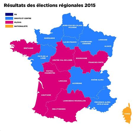 Elections régionales 2021, premier tour : Elections régionales 2015 : résultats | FranceRegion.fr