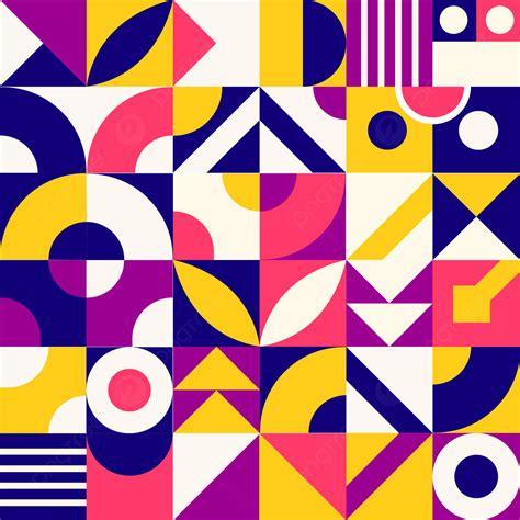 Geometric Mural Shapes Pattern Design Background Fashion Square Line Background Image And