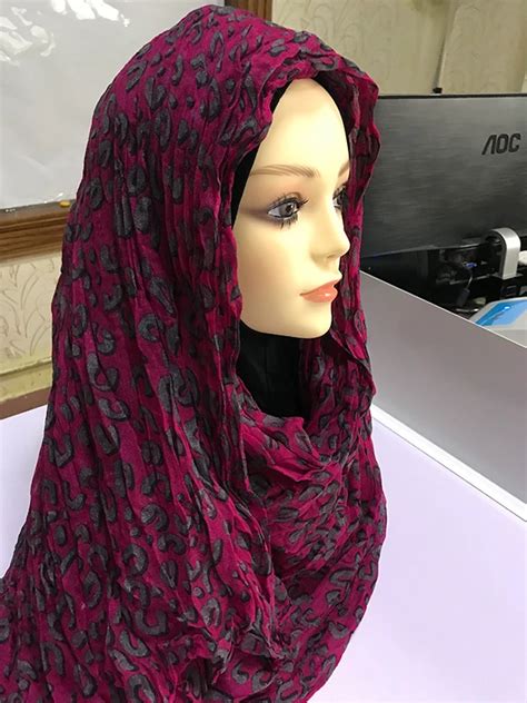 2018 New Muslim Hijab Scarf New Hijab 2018 Womens Scarf Leopard Print