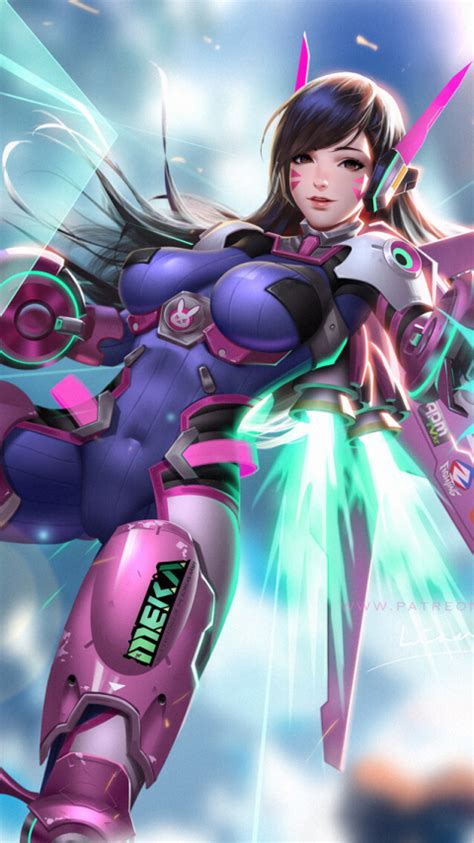 480x854 Overwatch Dva Android One Mobile Wallpaper Hd Anime 4k