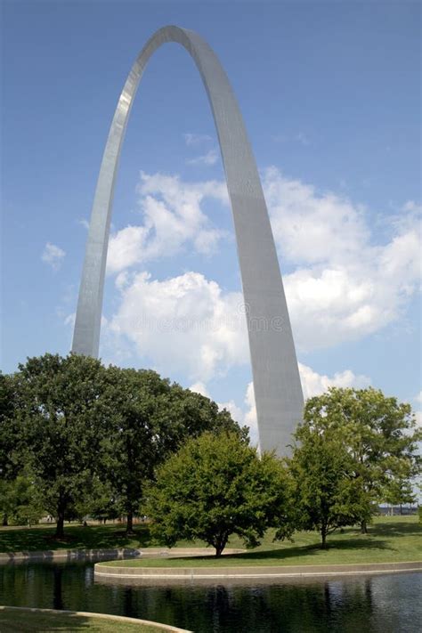 St Louis Landmarks Gateway Arch National Park View Mo Usa Stock Image