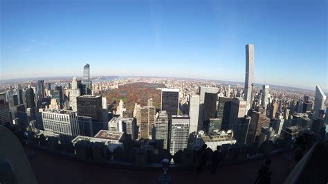 Central Park New York City View From Rockefeller Center