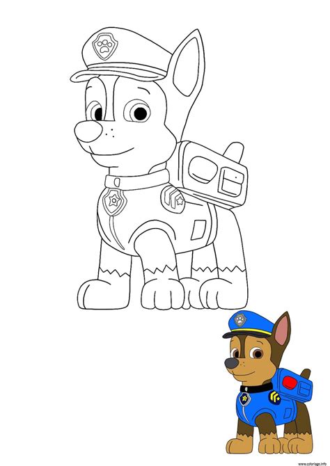 It helps the kids read. Coloriage Chase adore son camion de police et voiture ...