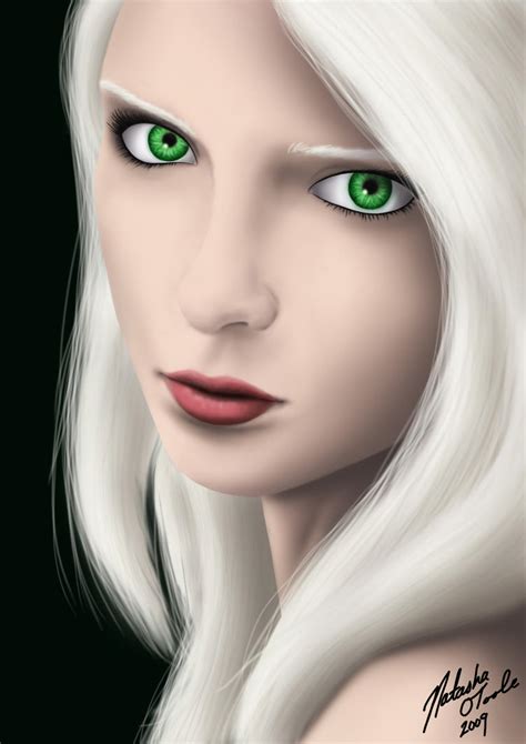 White Haired Girl By Tashotoole On Deviantart