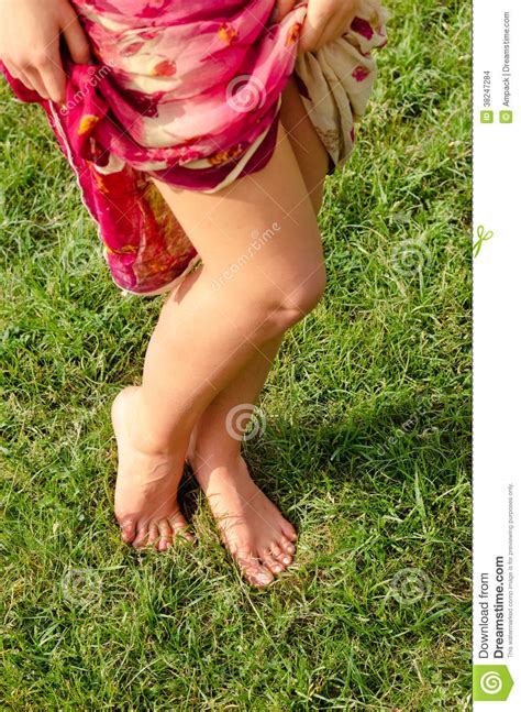 Barefoot Female Legs Stock Images Image 38247284