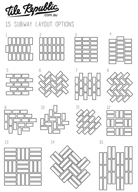 Different Ways To Lay Subway Tiles Tile Republic Fyshwick Shop