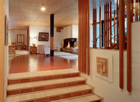 Simple and natural materials soften the. Villa Mairea / Alvar Aalto ⋆ ArchEyes