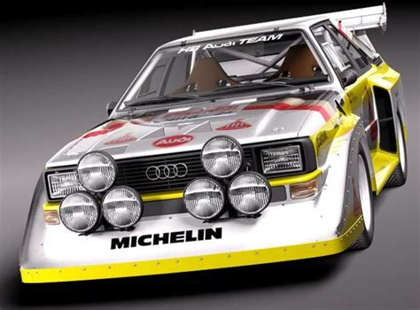 Audi Sport Quattro S1 E2 3d Model Obj 3ds Fbx C4d Lwo Lw Lws