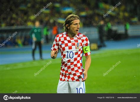 Midfielder Of The National Team Of Croatia Luka Modric Stock