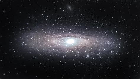 Andromeda Galaxy Under A Full Moon Rastrophotography