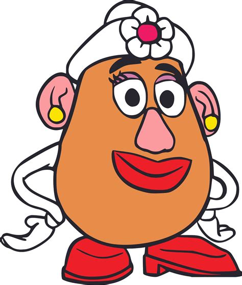 Mrs Potato Head Cartoon Characters Decors Wall Sticker Art Design