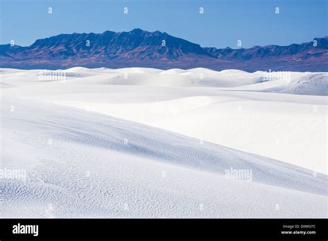 Sand Dunes And San Andres Mountains White Sands National Monument New