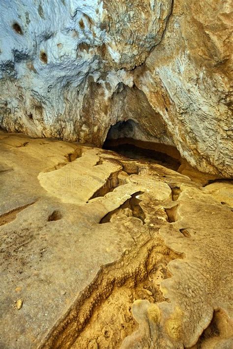 Cave Interior In A Limestone Mountain Stock Photo Image Of Deep