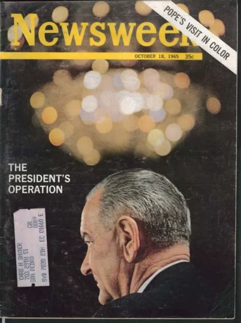 Newsweek Lundon Johnson Pope Paul Vi Thurgood Marshall Brezhnev 1018