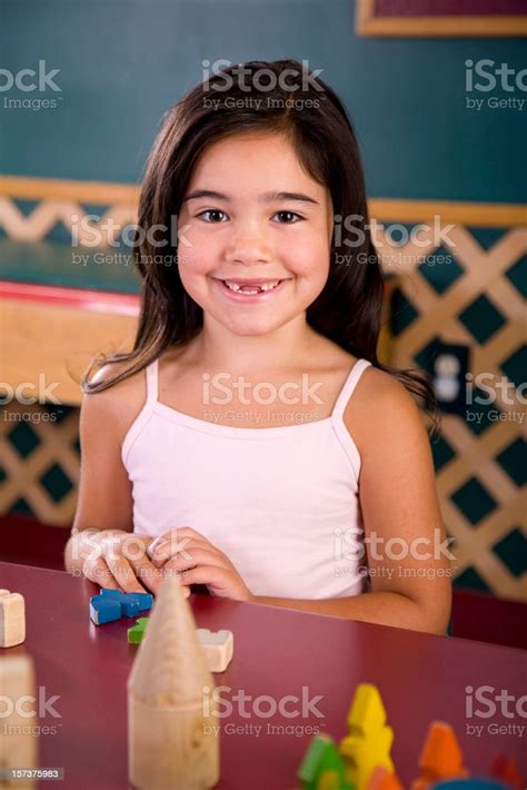 Preschool Girl In A Classroom Stock Photo Download Image Now Beauty