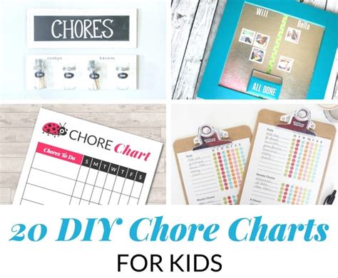 20 Diy Chore Charts For Kids Mommy Moment