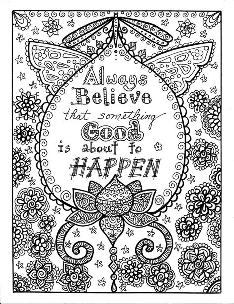 printable adult coloring pages quotes