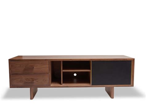 Walnut And Leather Inverness Media Cabinet By Lawson Fenning For Sale At 1stdibs Lawson Cabinets