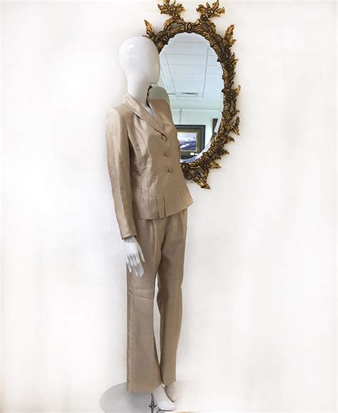 Le Suit Gold Pantsuit Designing Women Boutique Sarasota Fl