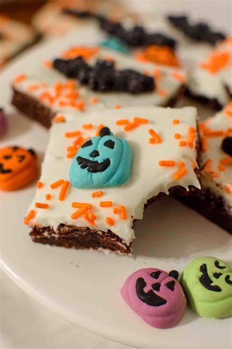 Spooky Sprinkled Brownies Easy Halloween Treat Halloweentreatsweek