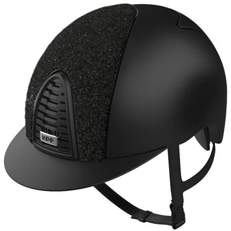 Kep Italia Helmet Model Cromo T Insert Front And Rear Black Glitter