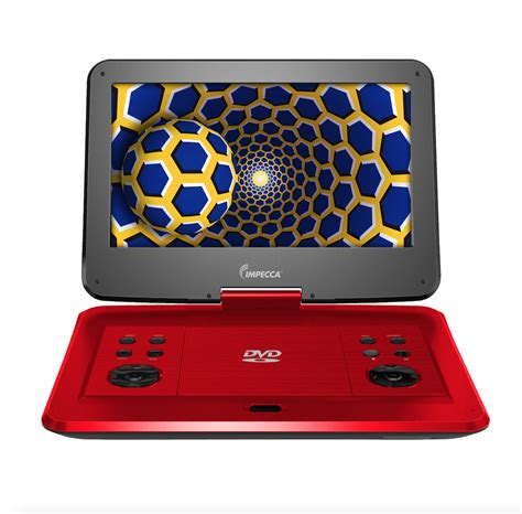 Portable Dvd Player With 133 Inch 180 Degree Widescreen Lcd Scarlet