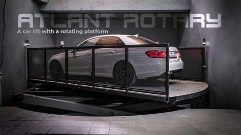Turntable Lift Atlant Rotary A Car Lift With A Rotating Platform Youtube