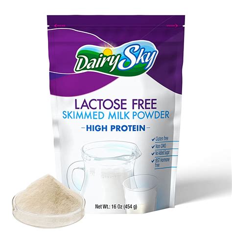 Dairysky Lactose Free Milk Powder 16oz Skim Powdered