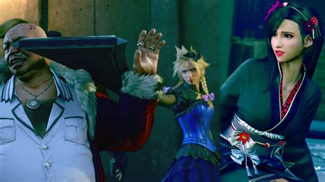 Ffvii Remake Cloud Wearing Dress With Don Corneo Youtube