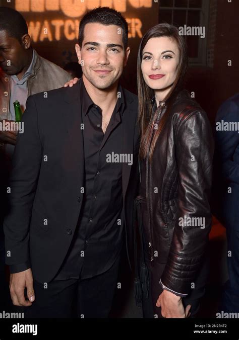 Jesse Metcalfe Left And Meghan Ory Attend The World Premiere Of
