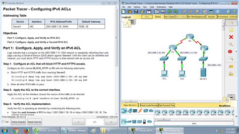 Ccnav6 S2 9 2 1 4 Packet Tracer Configuring Static Na
