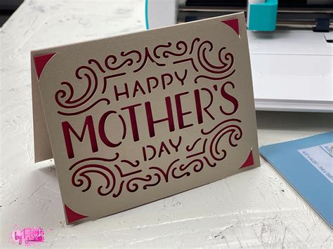 Diy Mothers Day Card With The Cricut Joy ⋆ By Pink